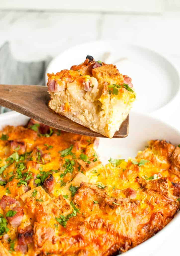 ham and cheese breakfast casserole without potatoes