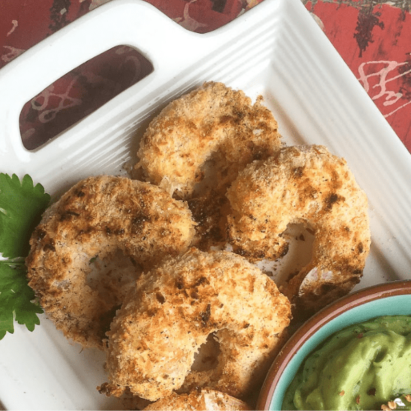 Baked Coconut Shrimp with Avocado-Lime Dip