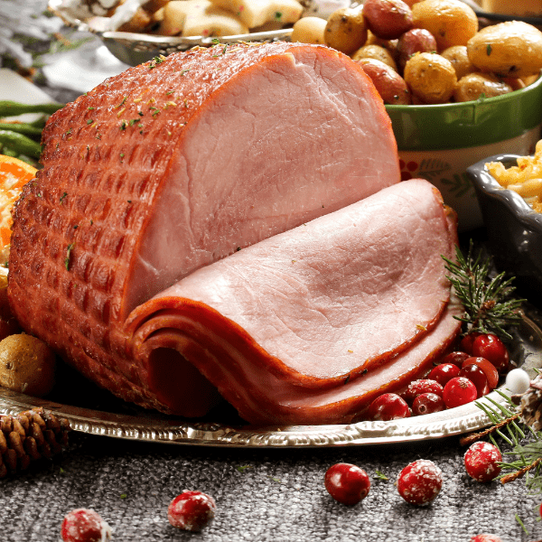 What to Serve on Thanksgiving Besides Turkey? - Ham served for dinner.