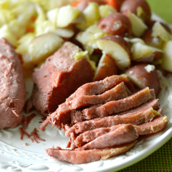 St Patrick's Day corned beef delicious fresh food.