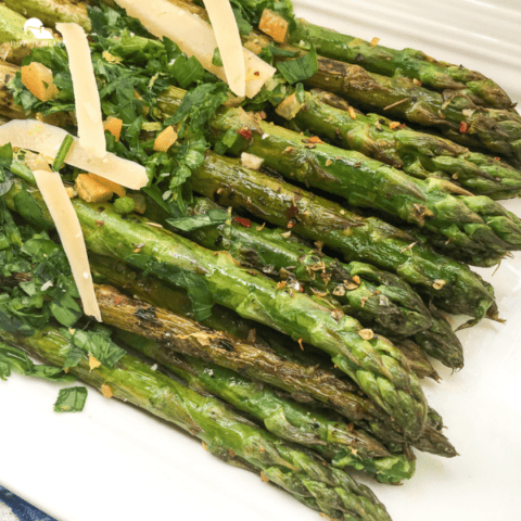 Grilled Marinated Asparagus with Gremolata