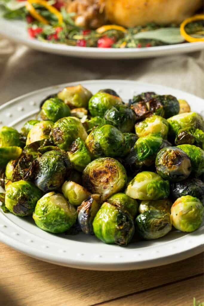 plate of brussels sprouts