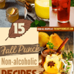 Collage of Fall Punch Recipes Non-Alcoholic