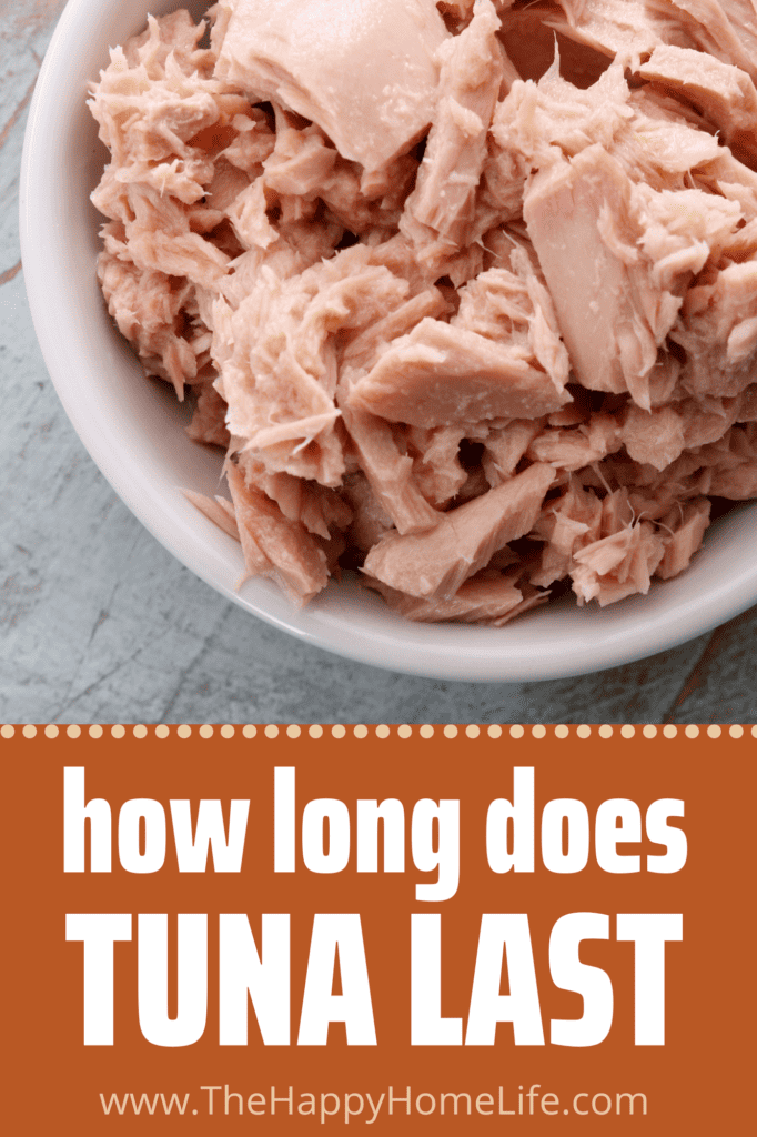 image of canned tuna in white bowl with text overlay