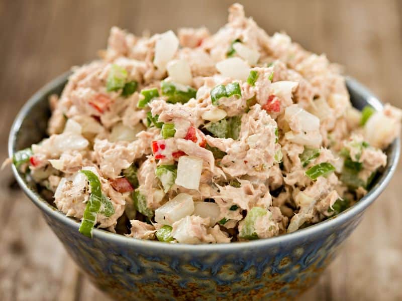tuna salad in bowl