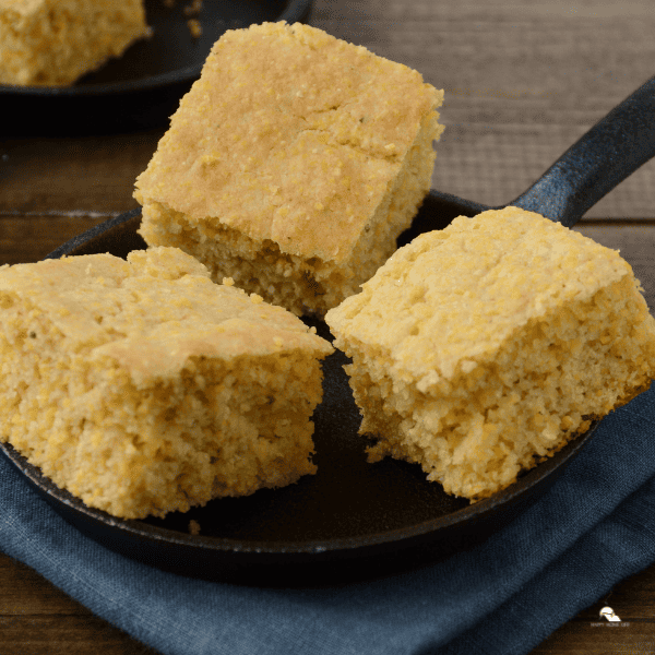 an image of cornbread in a pan