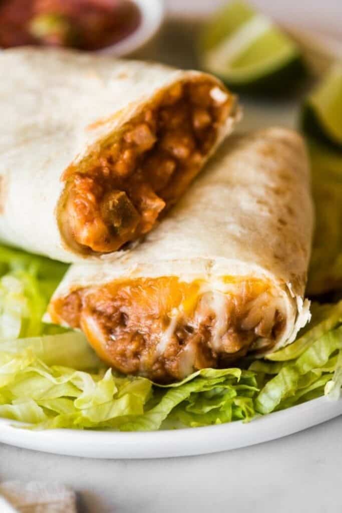 bean and cheese burritos