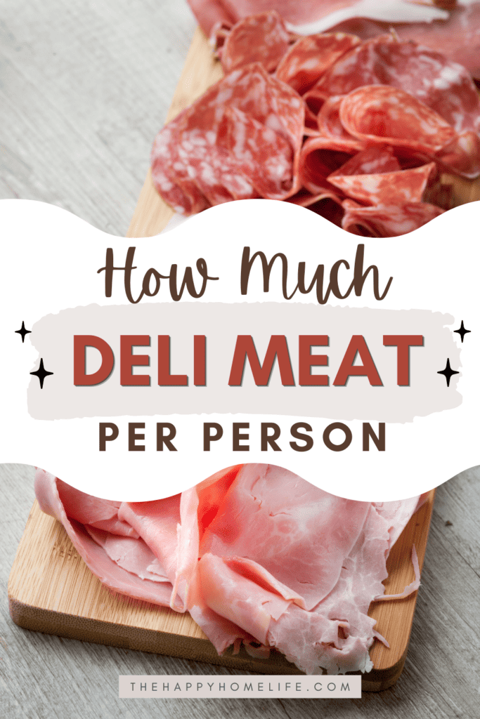 pinterest image of deli meat with text overlay