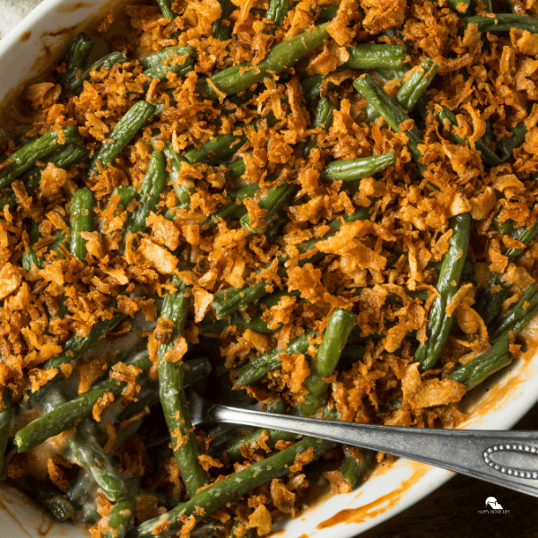 an image of casserole with green beans