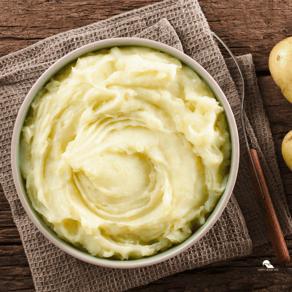 fresh homemade creamy mashed potato