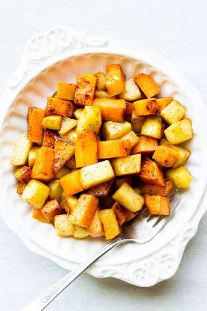 apple and cinnamon sweet potatoes