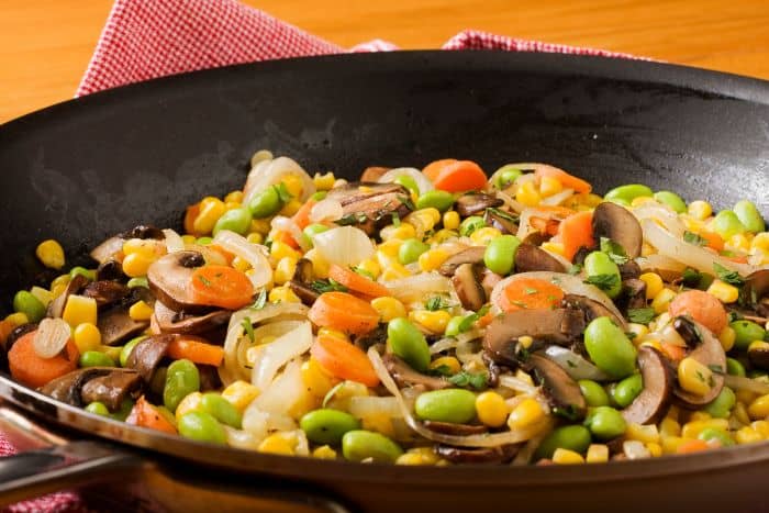 succotash in skillet