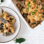 an image of Baked Gnocchi on a white plate