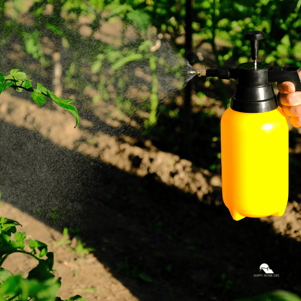 using garden sprayer for garden pests