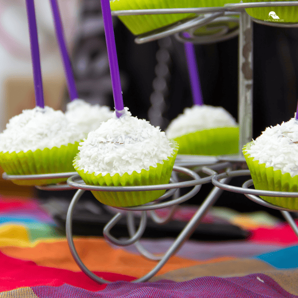 image of holiday cake pops with Coconut toppings