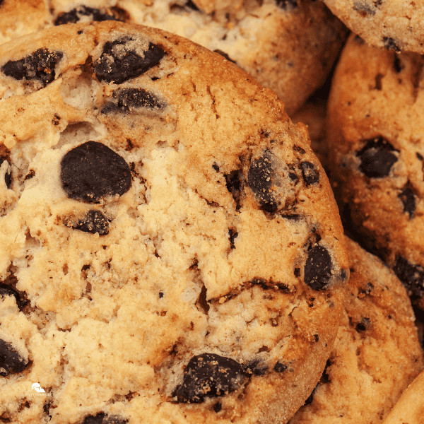 delicious cookies with chocolate as a texture