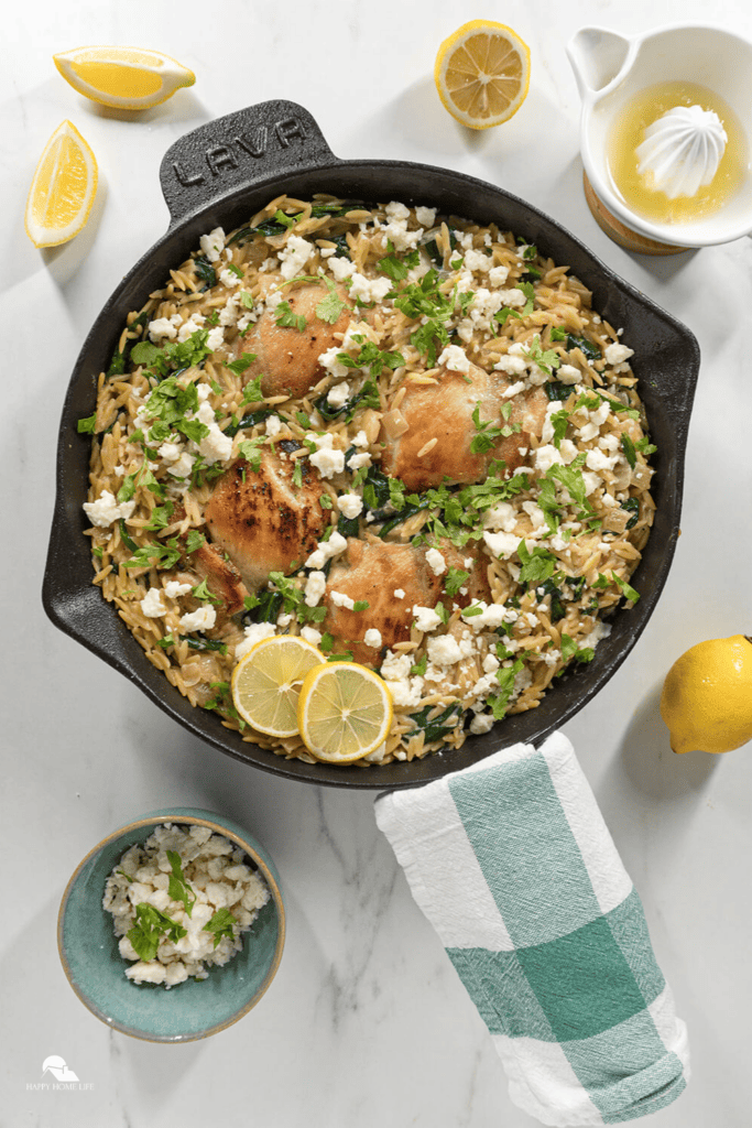 overview image of Lemony Spinach Orzo 