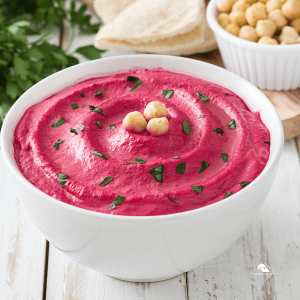 an image of Beet hummus