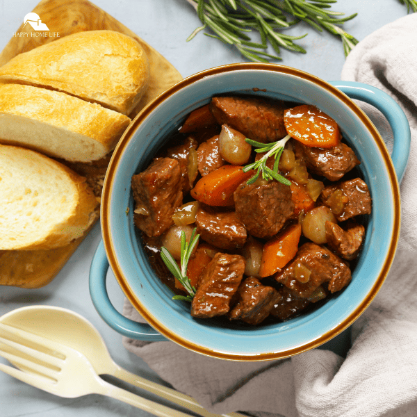 An image of a classic beef stew.