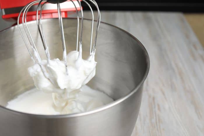 up close picture of whipping cream