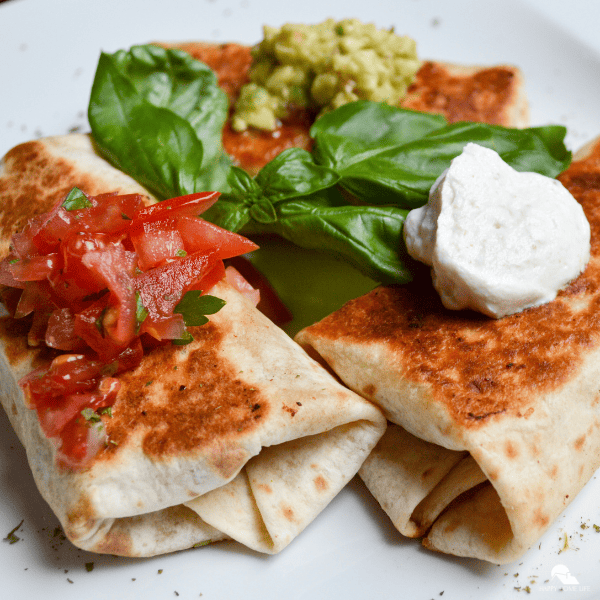 An image of chicken chimichangas.