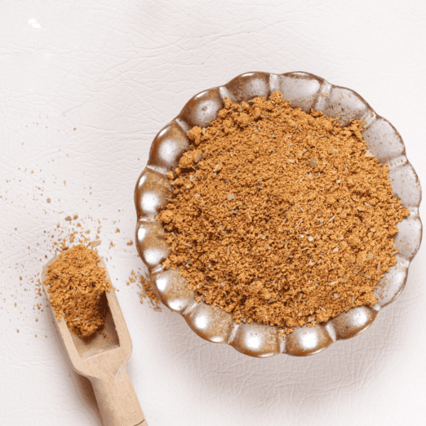 Cajun Seasoning with bowl and spoon