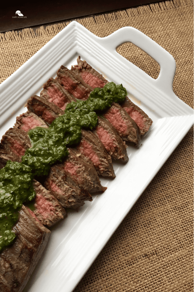 Marinated Flank Steak with Chimichurri Sauce pin image