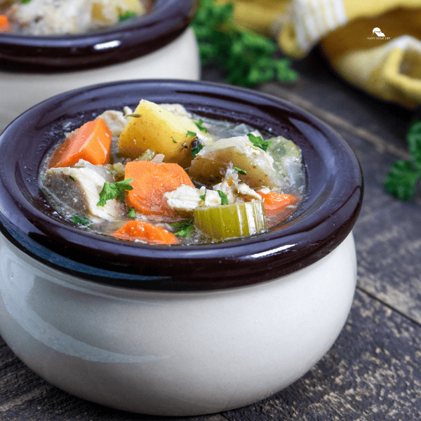 Slow Cooker Chicken & Vegetable Stew square sized image