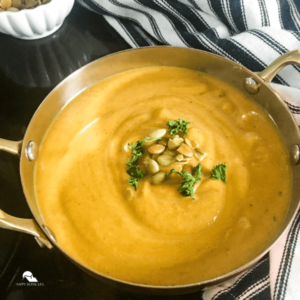 Slow Cooker Curried Butternut Squash Soup