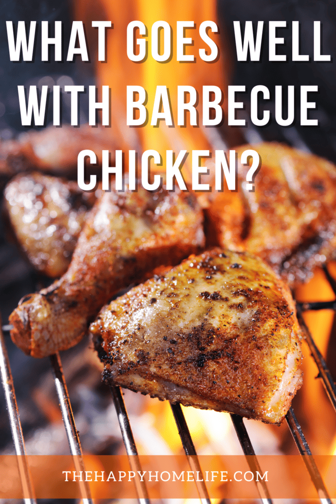 Barbecue Chicken with text: "What Goes Well With Barbecue Chicken?"