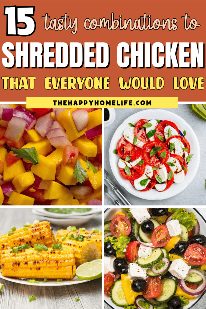 Collage image on What To Serve With Shredded Chicken?