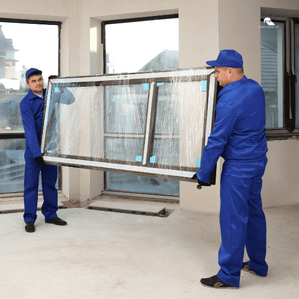 an image of two man replacing window