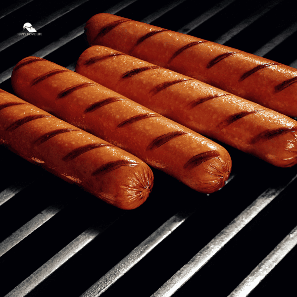 grilled hot dog