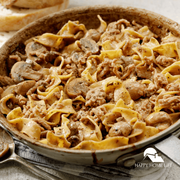 square image of Beef Stroganoff