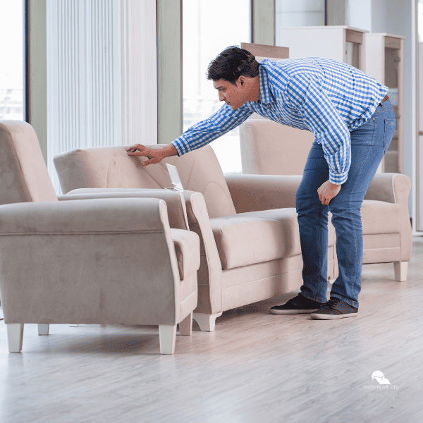 Man Shopping in Furniture Store