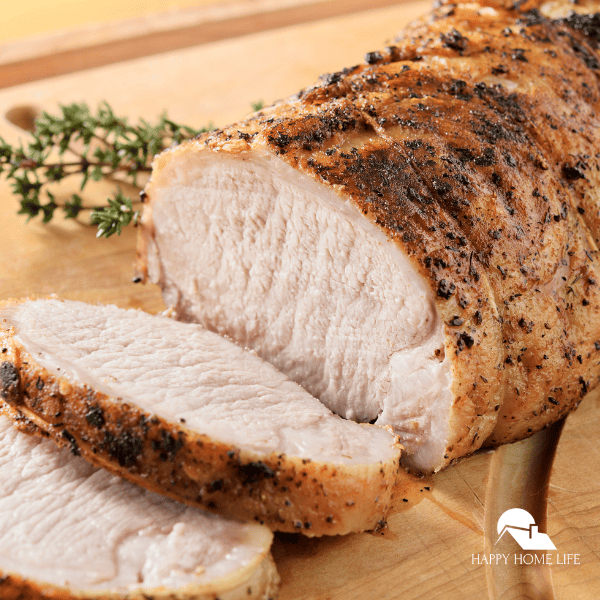 a close up  of Herb Crusted Pork Loin Roast
