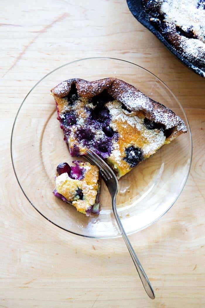 lemon blueberry dutch baby pancake