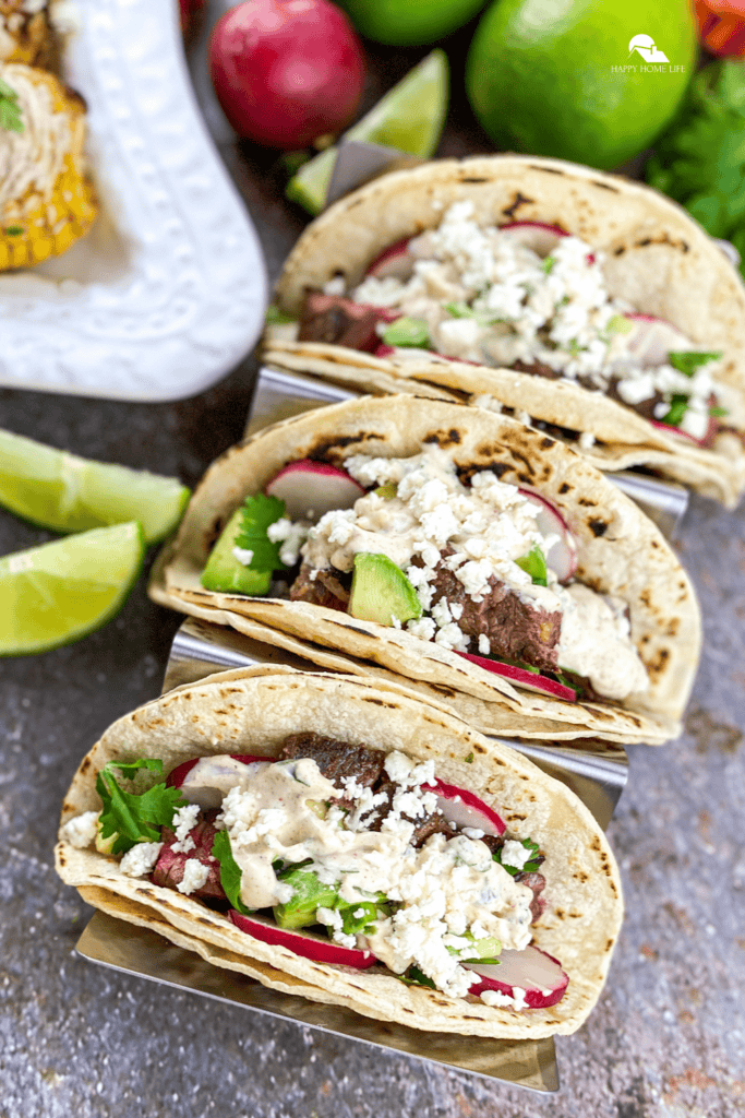 Steak Street Tacos side view